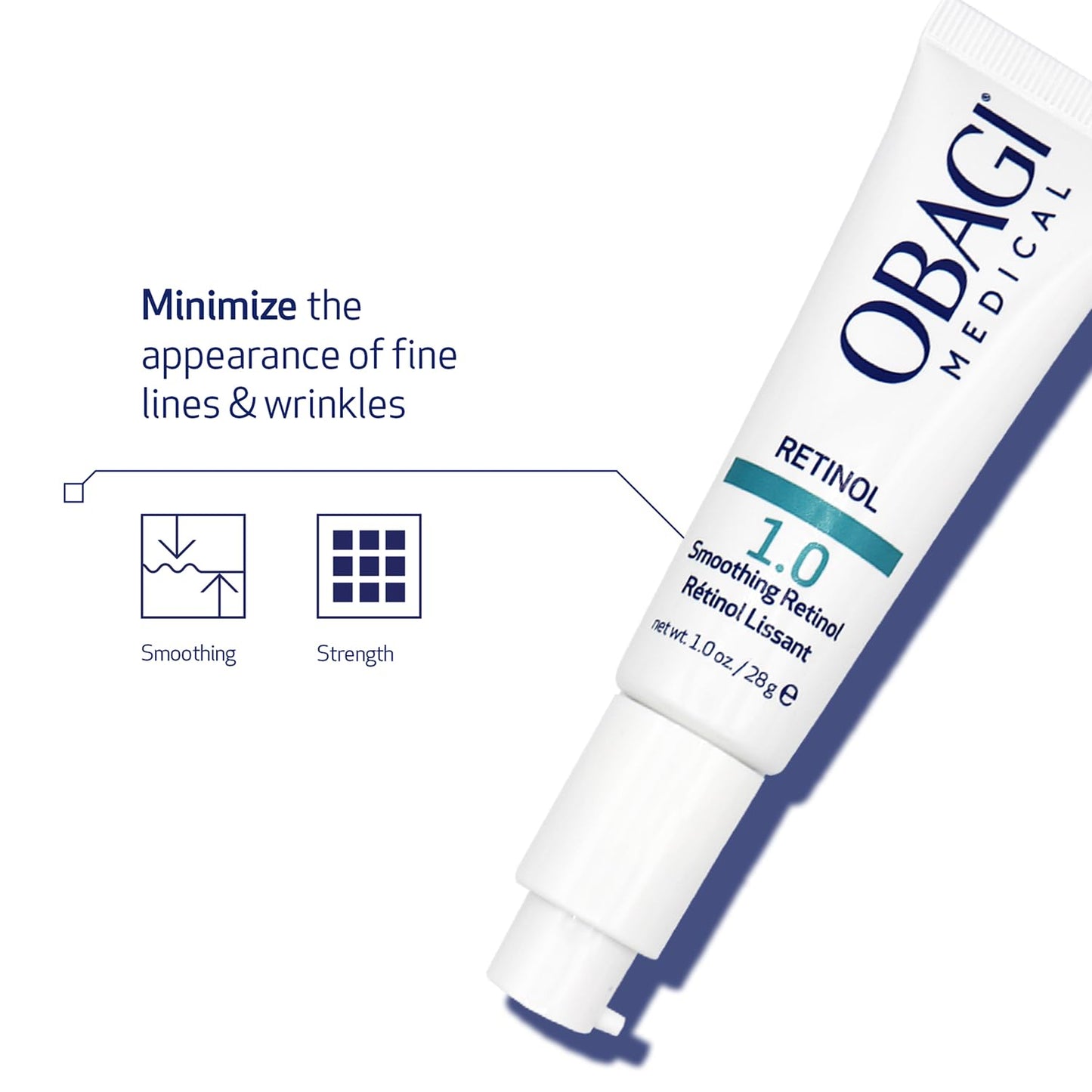 Obagi360 Retinol Cream supports skin renewal, targeting wrinkles and rough texture for a revitalized appearance.