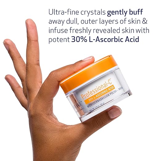 Obagi Professional-C Polish + Mask smooths and revitalizes dull skin while promoting a bright, even tone.