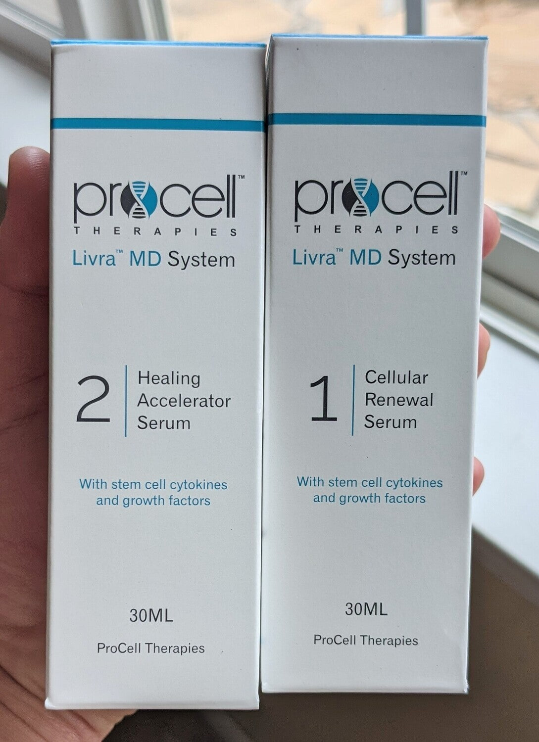 Procell Therapies MD Serums for Post Microchanelling Procedure Step 1 & 2