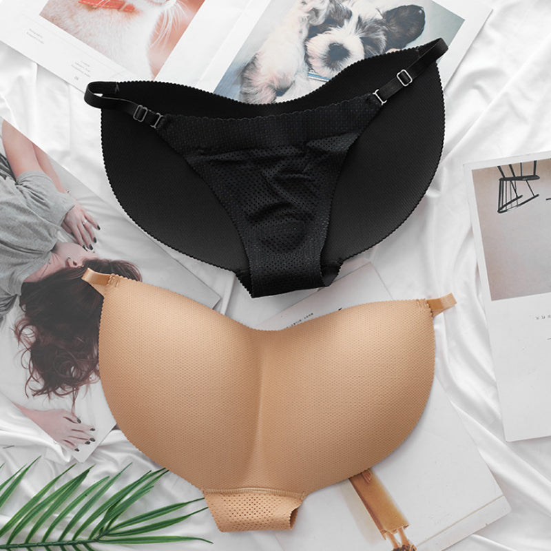 2-Pack Women's Padded Panties Underwear Seamless Butt Lifter Hip