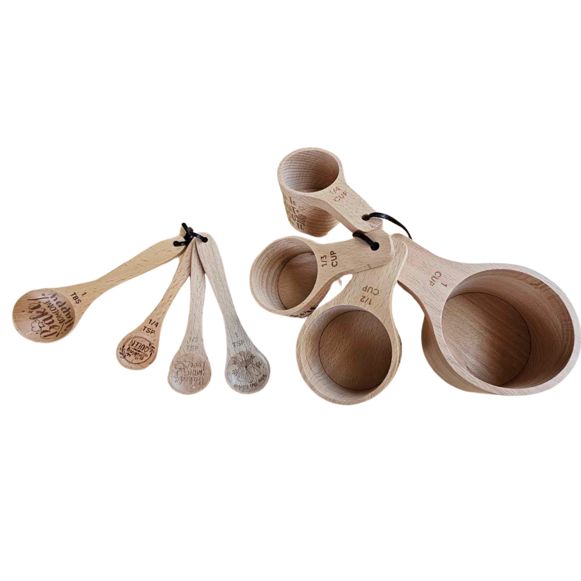 Spoon Set Designed with Baking Quotes
