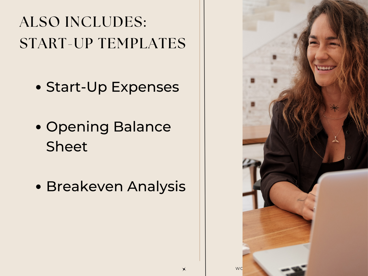 Business Plan for Start-Up Company Printable Template, Small Business, StartUp Expenses, Opening Balance Sheet, Breakeven Analysis, Workbook