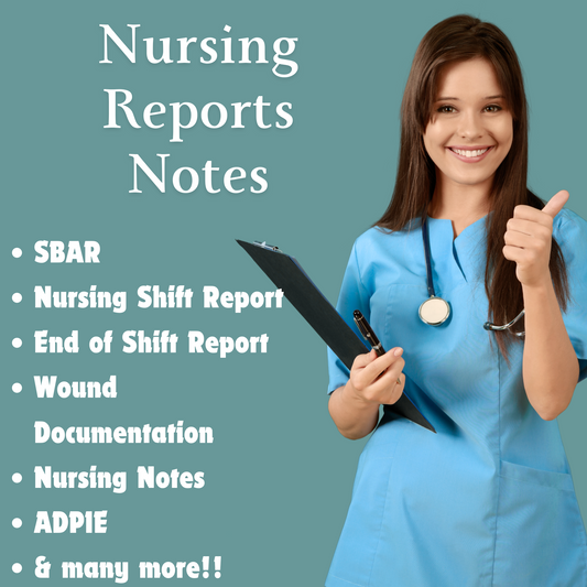 Nursing Notes Templates Reports | SBAR, Care Planning, and more