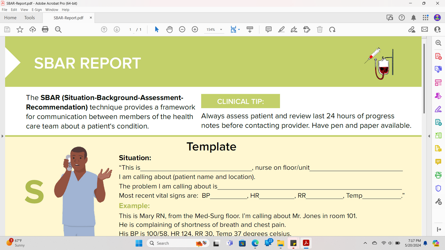 Nursing Notes Templates Reports | SBAR, Care Planning, and more