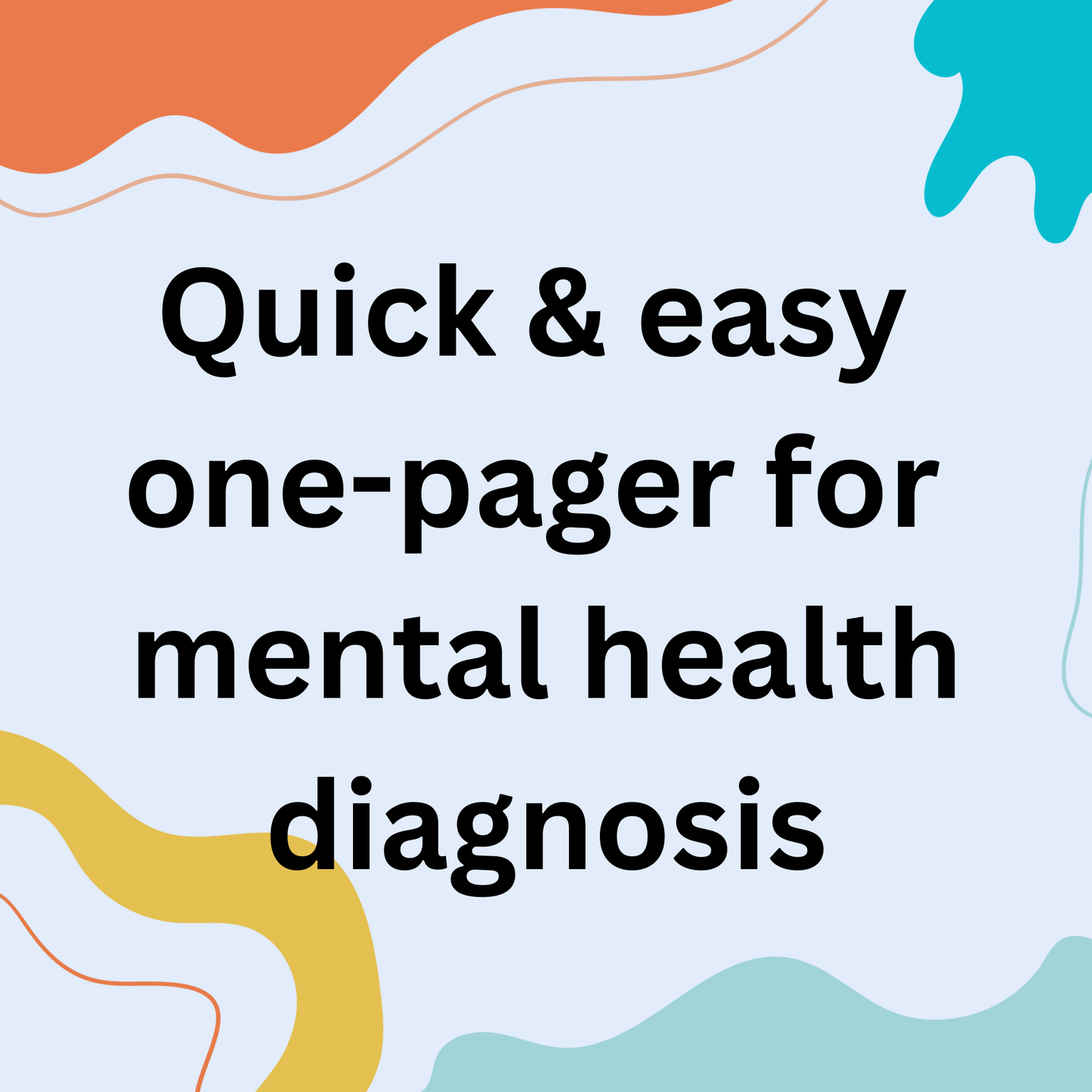 Mental Health Nursing Diagnosis Study Guide Templates