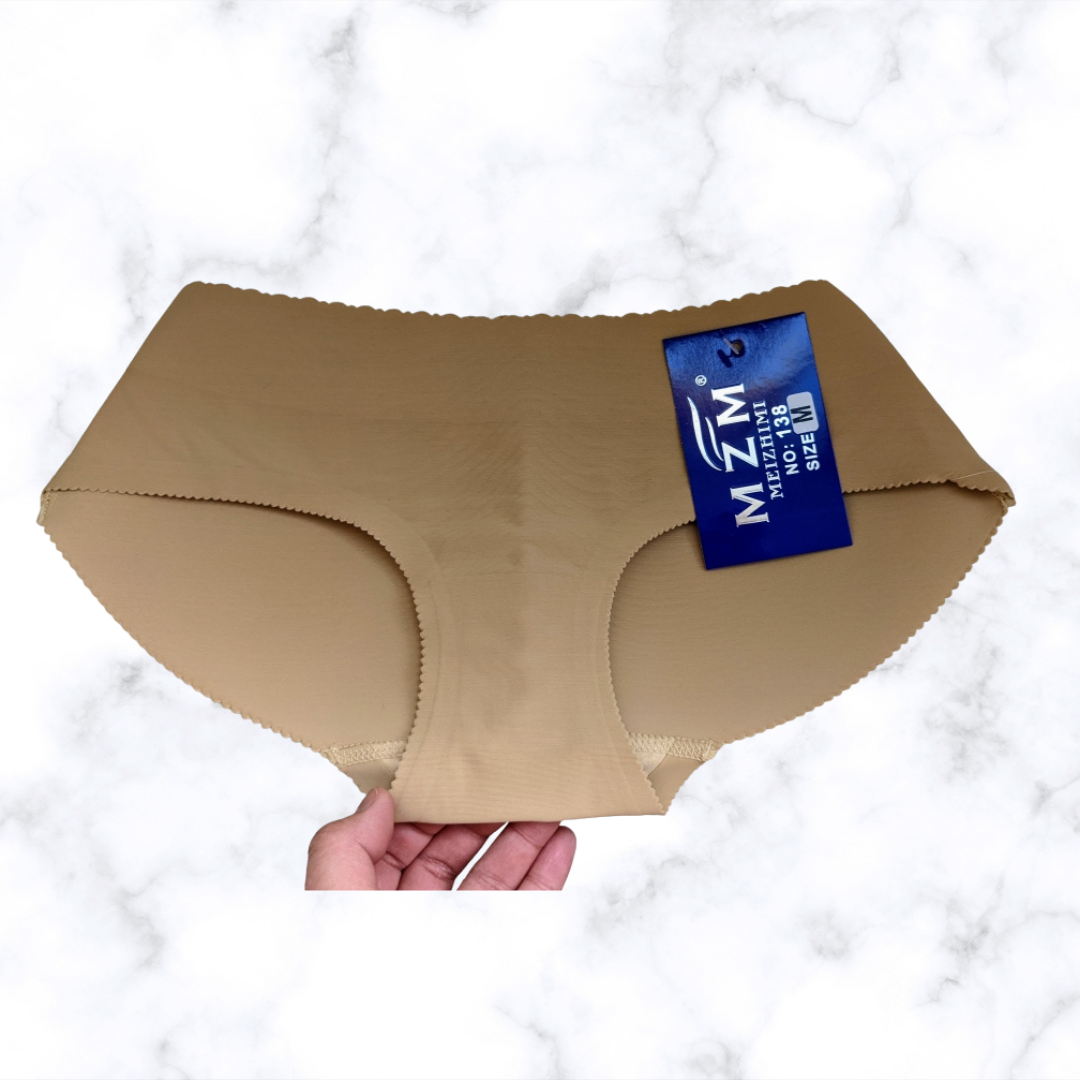 Seamless Low Waist Underwear with Padded Butt