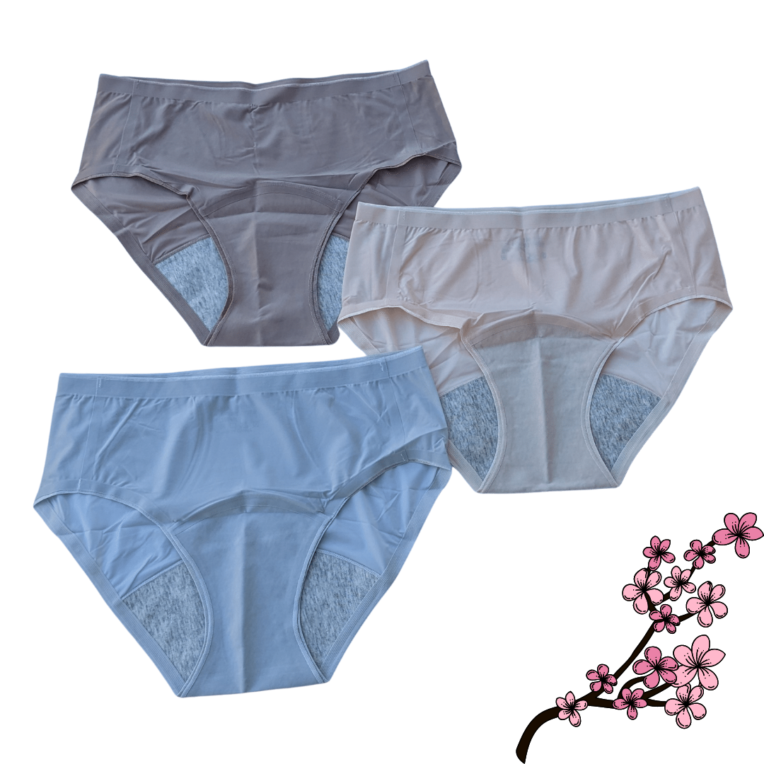 Menstrual Postpartum Panties | Leakproof High-Cut Bikinis 3 pack Underwear