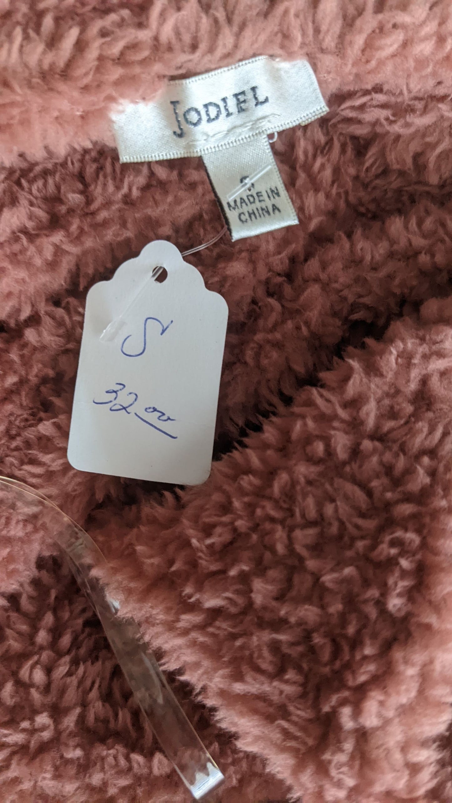 Fur Fluffy Teddy Coat in Pink by JODIFL, brand new