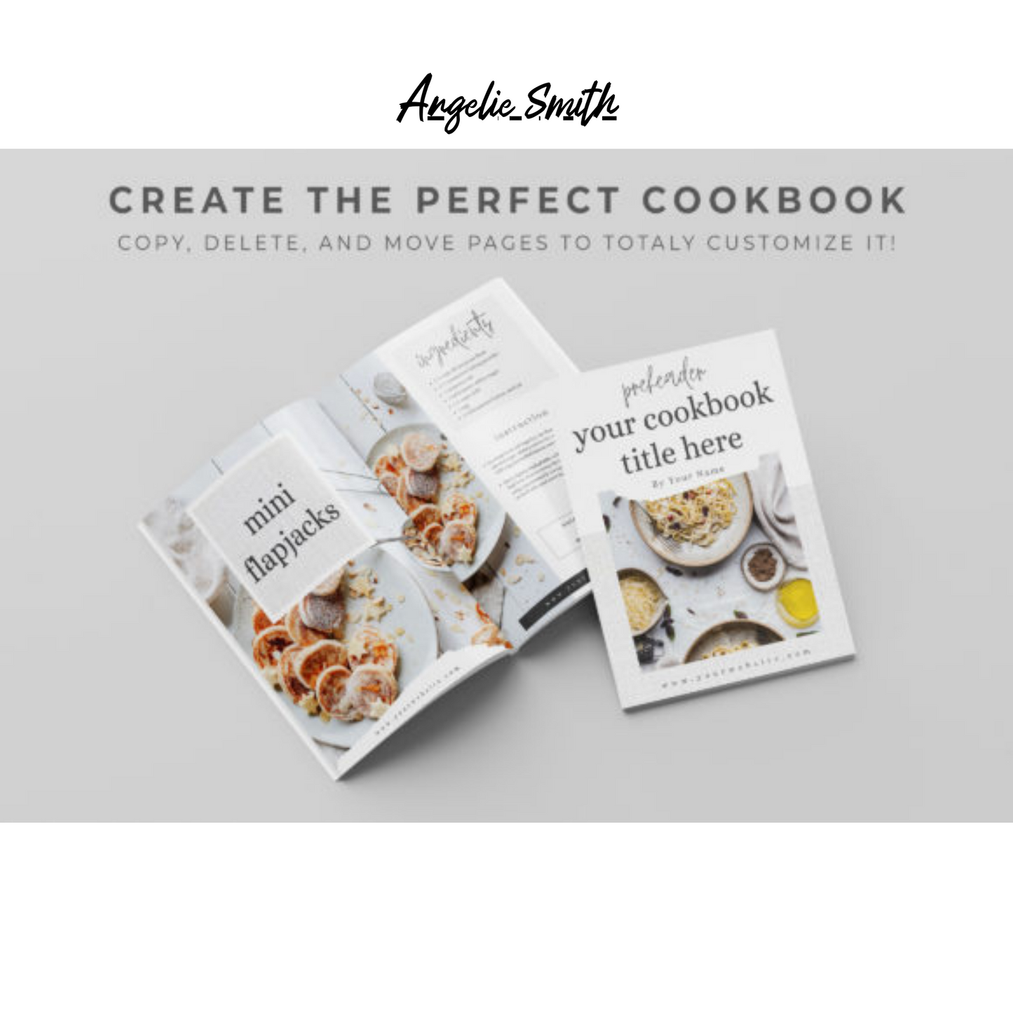 Recipe eBook Template for Canva, Delicious Meals in 25 pages