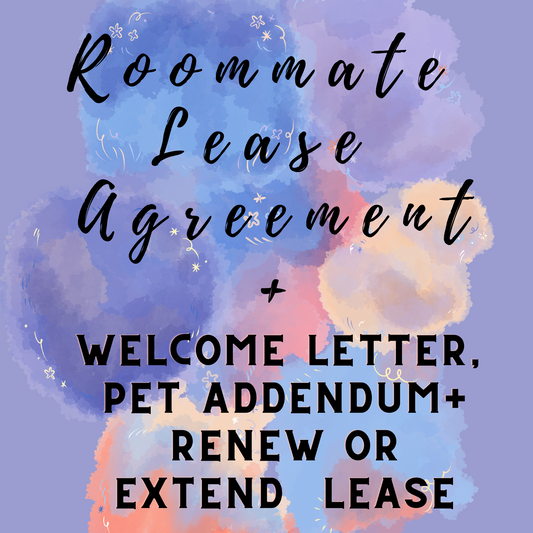 Room Rental Lease Contract Agreement Template and Printable