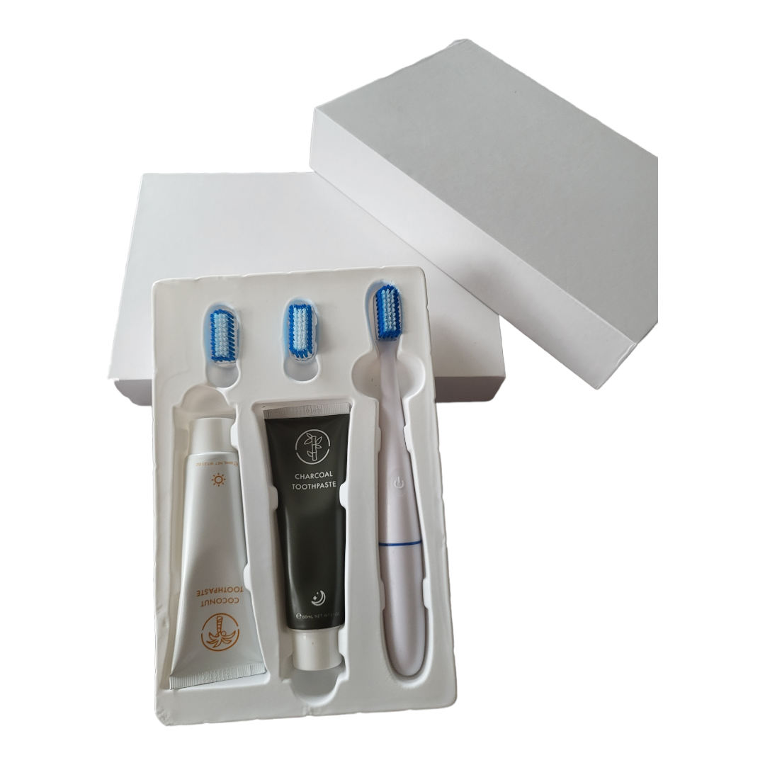 Electric toothbrush with Organic Toothpaste Set
