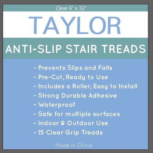 Anti Slip Tape for Stairs, Grip Tape 15 pre-cut strips 6"x32"