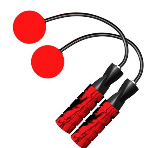 Jump Rope Cordless Adjustable Weighted Ball, red