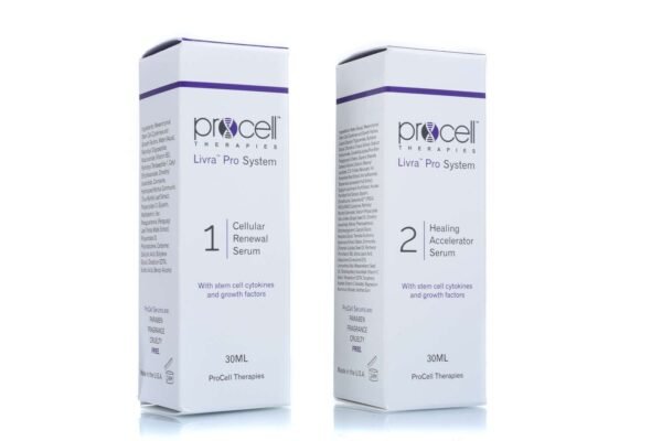 An overview of ProCell Therapies Livra Pro System 1 Cellular Renewal Serum and Livra Pro System 2 Healing Accelerator Serum.