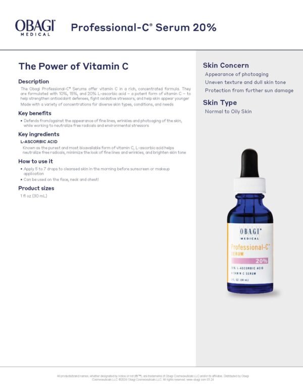Vitamin C defends from and against the appearance of fine lines, wrinkles and photoaging of the skin.