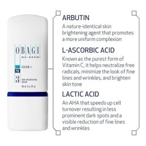 Obagi Nu-Derm Exfoderm enhances skin radiance by gently exfoliating and brightening dull layers for a fresh complexion.