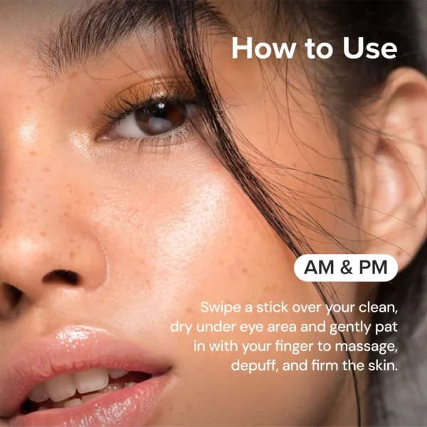Instant Eye Smoother Balm with collagen to lift, hydrate, and reduce signs of fatigue.